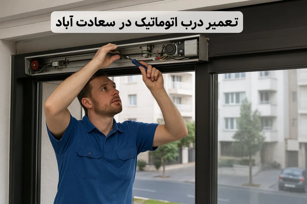 تعمیر درب اتوماتیک در سعادت آباد