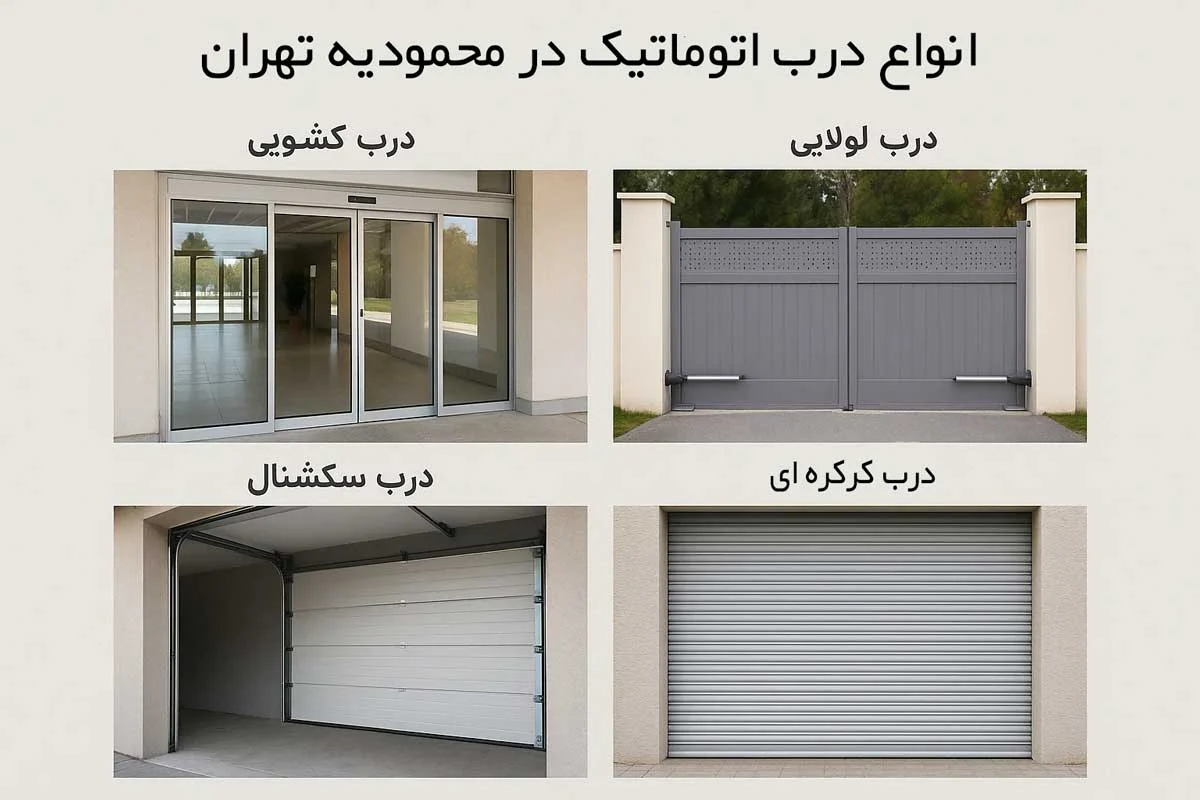 انواع درب اتوماتیک در محمودیه تهران