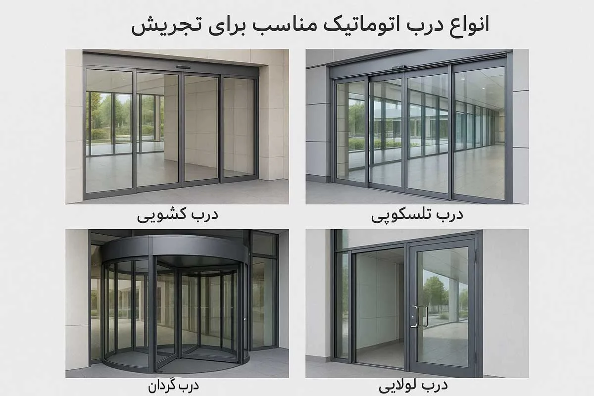 درب شیشه ای اتوماتیک تجریش