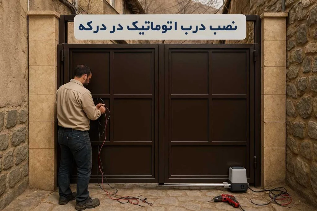 نصب درب اتوماتیک در درکه