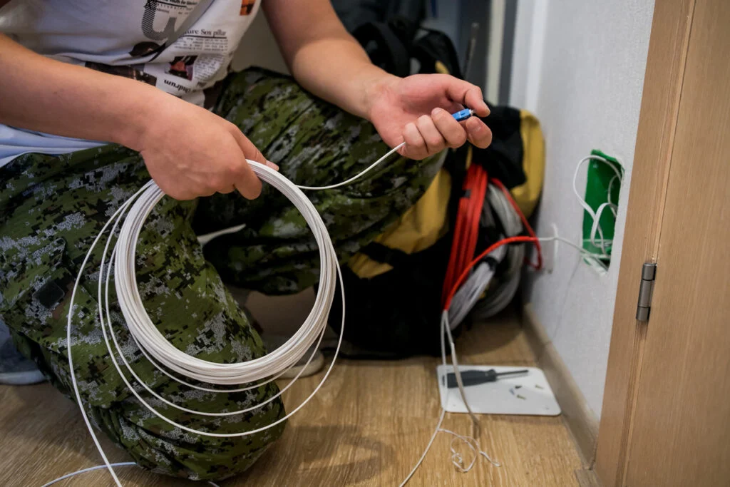 نصب کابل شبکه